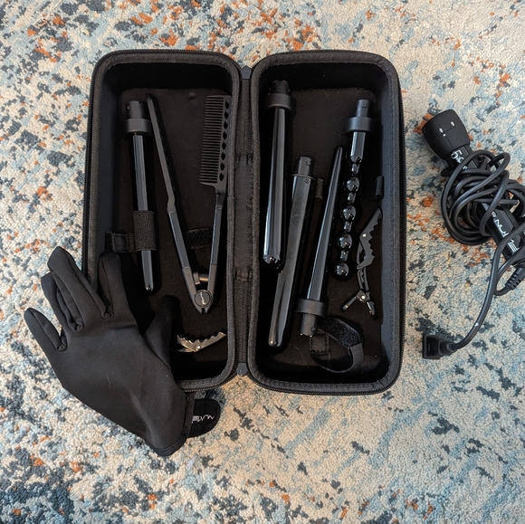 NuMe Interchangeable hair wands (5 wands, clips and glove) - Picture 1 of 3